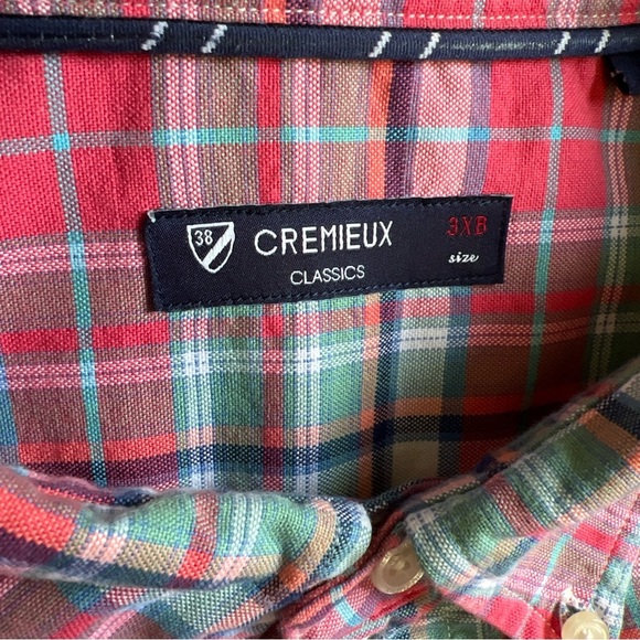 Cremieux Classics Men’s Red/white/blue/green Plaid L/S Button Up Size 3XB - Picture 9 of 11